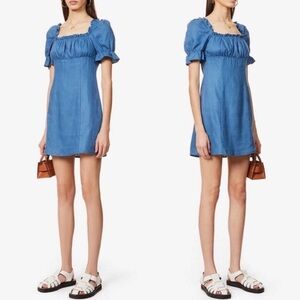 Reformation Robles linen mini dress